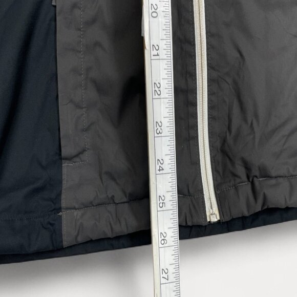 The North Face Black Gray hooded Dryvent Windbreaker Jacket Girls Youth XL 18 - Picture 7 of 13